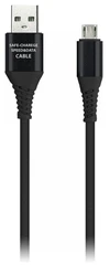 Купить Кабель Smartbuy iK-12ERGbox USB - microUSB, 1 м, 2 A, черный / Народный дискаунтер ЦЕНАЛОМ