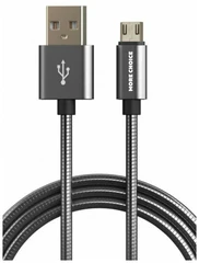 Купить Кабель More choice K31m USB - microUSB, 1 м, 2.1 A, черный / Народный дискаунтер ЦЕНАЛОМ
