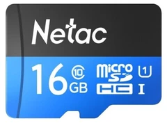 Купить Карта памяти microSDHC Netac P500 Standard 16 ГБ + адаптер SD / Народный дискаунтер ЦЕНАЛОМ