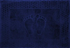 Купить Коврик для ног АРТПОСТЕЛЬ НОЖКИ Темно-синий 50х70 см, махра / Народный дискаунтер ЦЕНАЛОМ