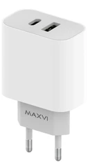 Купить Сетевое зарядное устройство Maxvi CHL-602PD белый / Народный дискаунтер ЦЕНАЛОМ