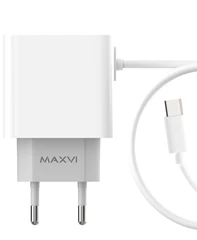 Купить Сетевое зарядное устройство Maxvi CHL-242T белый / Народный дискаунтер ЦЕНАЛОМ