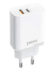 Купить Сетевое зарядное устройство PERO TC05 белый / Народный дискаунтер ЦЕНАЛОМ