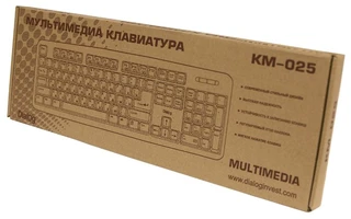Клавиатура Dialog Multimedia KM-025U Black USB 