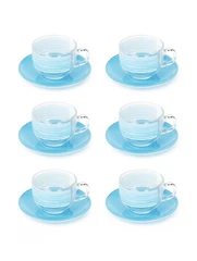 Купить Набор чайный Luminarc Brush Mania Light Blue, 12 предметов / Народный дискаунтер ЦЕНАЛОМ