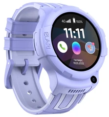 Купить Смарт-часы ELARI Kidphone 4G Wink фиолетовый / Народный дискаунтер ЦЕНАЛОМ