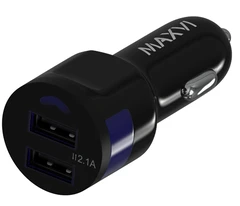 Купить Автомобильное зарядное устройство Maxvi CCM-212, черный / Народный дискаунтер ЦЕНАЛОМ