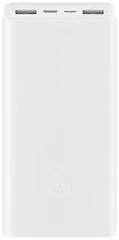 Купить Внешний аккумулятор Xiaomi Mi Power Bank 3, 20000mAh, белый / Народный дискаунтер ЦЕНАЛОМ