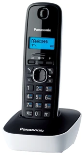 Радиотелефон Panasonic KX-TG1611RUW  Монохромный, АОН, черно-белый 