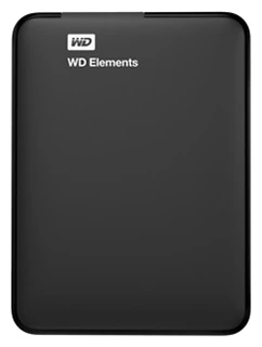Внешний жесткий диск 2.5" 1TB WD WDBUZG0010BBK-EESN Elements, USB 3.0, Black