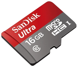 Карта памяти MicroSD SanDisk Ultra Android 16Gb Class 10 UHS-I 