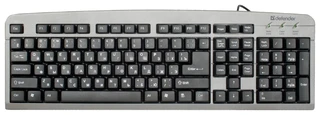 Клавиатура проводная Defender Element HB-520 USB, серый