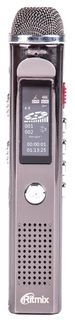 Диктофон Ritmix RR-150 8Gb, динамик, плеер, FM, 109x21x21 мм 