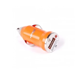 Автомобильное зарядное устройство Ritmix RM-112 Orange, прикуриватель->1xUSB 1000mA, оранжевый
