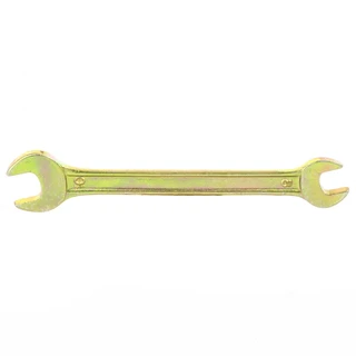 Ключ рожковый, 8 х 10 мм, желтый цинк// СИБРТЕХ