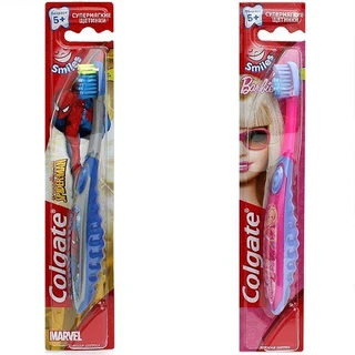 Зубная щетка COLGATE Smiles "Barbie, Spiderman"