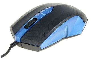 Мышь проводная Ritmix ROM-202 Black-Blue USB 