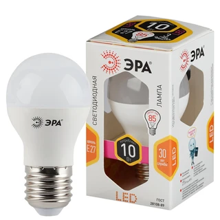 Лампа светодиодная ЭРА LED smd A60-10w-827-E27