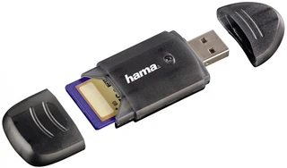 Устройство чтения карт памяти USB 2.0 Hama H-114731, черный