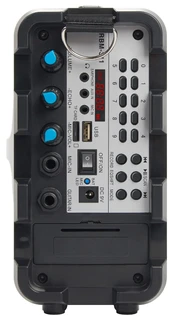 Аудиомагнитола Rolsen RBM-311 черный/серебристый 25Вт/MP3/FM(dig)/USB/microSD 