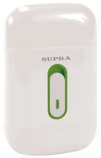 Электробритва SUPRA RS-301, сеточная, 1 бритвенная головка, сухое бритье, питание от аккумулятора, белый