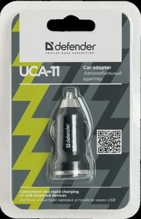 Автомобильное зарядное устройство Defender UCA-11, 1A, универсальное, черный