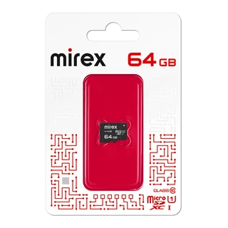 Карта памяти microSDXC Mirex 64 ГБ 