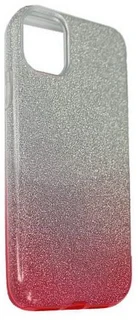 Чехол-накладка для Apple iPhone 11 Pro Shine серебристый/розовый