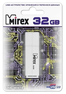 Флеш накопитель Mirex Line 32GB белый 