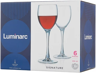 Набор бокалов для вина Luminarc Signature 6пр 0.35л 
