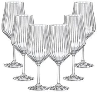 Набор бокалов для вина Crystalex TULIPA OPTIC, 0.45 л, 6 предметов 