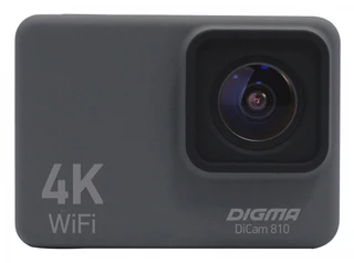 Экшн-камера Digma DiCam 810, серый 