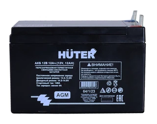 Аккумулятор для бензогенератора Huter 12В 12Ач 