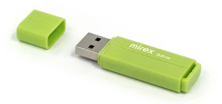Флеш накопитель 32GB Mirex Line, зеленый 