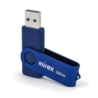 Флеш накопитель 32GB Mirex Swivel, синий 