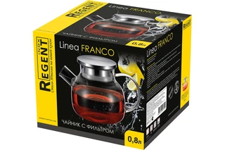 Чайник Regent Inox Linea FRANCO, 0.8л 