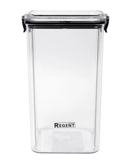 Контейнер для сыпучих продуктов Regent inox Linea DESCO 1.3 л, пластик 