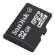 Карта памяти MicroSD SanDisk 16Gb (SDSDQM-016G-B35A) Class 4 + адаптер SD вид 3