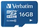 Карта памяти MicroSD Verbatim 16Gb Class 10 UHS-I + адаптер SD синий вид 1