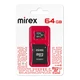 Карта памяти microSDXC Mirex 64 ГБ + адаптер SD вид 1