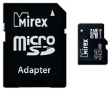 Купить Карта памяти microSD Mirex 32GB + SD adapter (13613-AD10SD32) / Народный дискаунтер ЦЕНАЛОМ