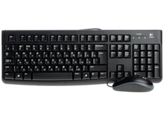 Купить Комплект проводной Logitech MK120 Black USB / Народный дискаунтер ЦЕНАЛОМ