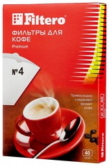 Купить Фильтры Filtero Premium №4 для кофеварок, 40 шт. / Народный дискаунтер ЦЕНАЛОМ