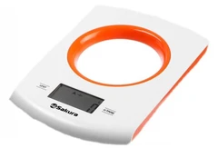 Купить Весы кухонные Sakura SA-6068A, белый/оранжевый / Народный дискаунтер ЦЕНАЛОМ