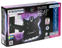 Купить Кронштейн Kromax CASPER-203 для ТВ 20-43" / Народный дискаунтер ЦЕНАЛОМ