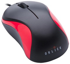 Купить Мышь OKLICK 115S Black-Red USB / Народный дискаунтер ЦЕНАЛОМ