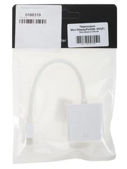 Купить Кабель mini DisplayPort - DVI Dual Link 0.2 м белый / Народный дискаунтер ЦЕНАЛОМ
