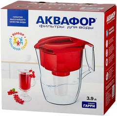 Купить Фильтр для воды АКВАФОР Гарри 3.9 л красный / Народный дискаунтер ЦЕНАЛОМ