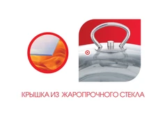 Купить Кастрюля LARA Big Size LR02-42, 9.6 л / Народный дискаунтер ЦЕНАЛОМ