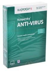 Купить Антивирус Kaspersky Anti-Virus Russian Edition 2-Desktop 1 year Base (KL1171RBBFS) / Народный дискаунтер ЦЕНАЛОМ
